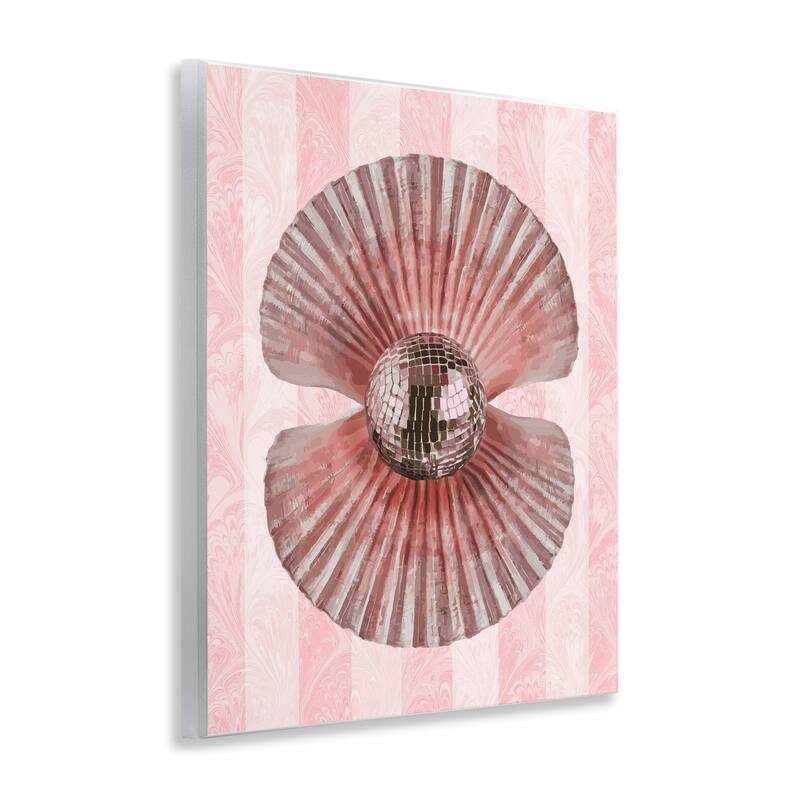 Stupell Disco Pearl in Clam Shell Wall Plaque Art Design By Lil' Rue
