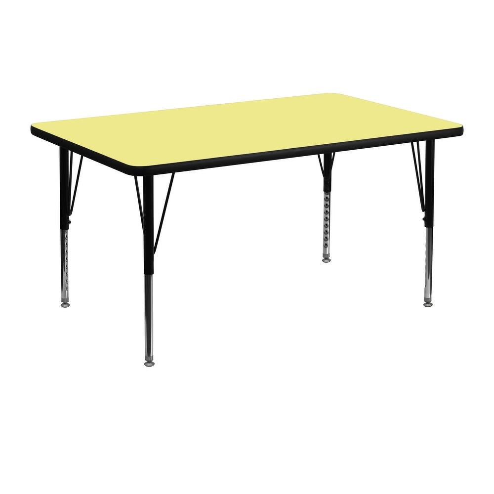 30''W x 48''L Thermal Laminate Activity Table - Adjustable Short Legs