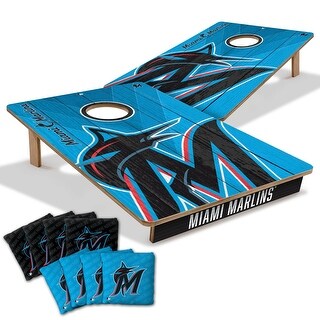 Miami Marlins MLB Tailgate Cornhole Board Set