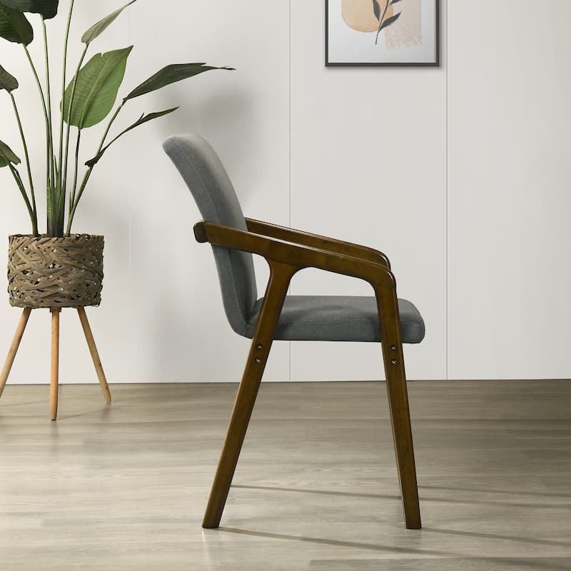 CraftPorch Simple Rustic Upholstered Dining Chair (Set of 6)