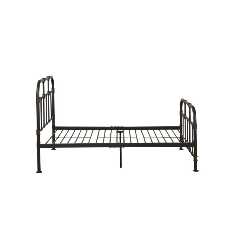 Full Size Metal Platform Bed with 20-Slat Support