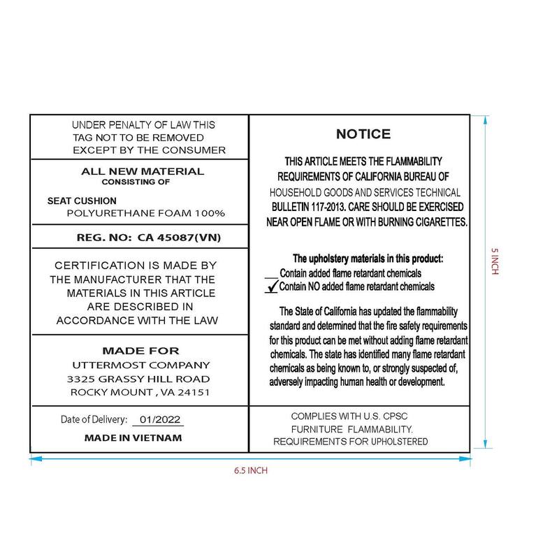 Uttermost Arcane Ecru Counter Stool - 17.00" W x 26.00" H x 17.50" D