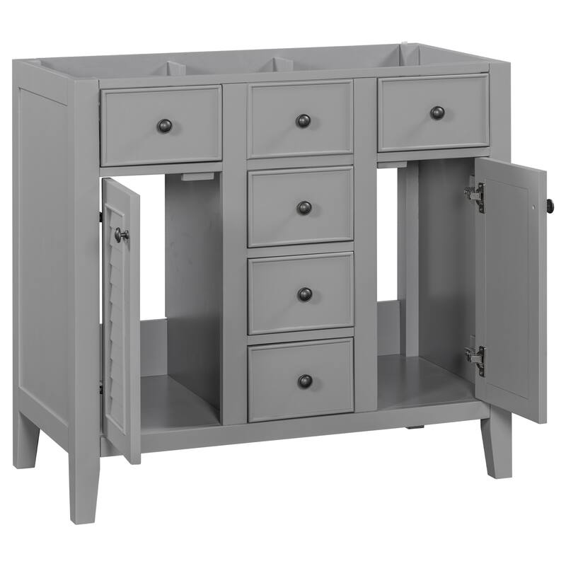 Modern Bathroom Vanity without Sink, Cabinet Base Only