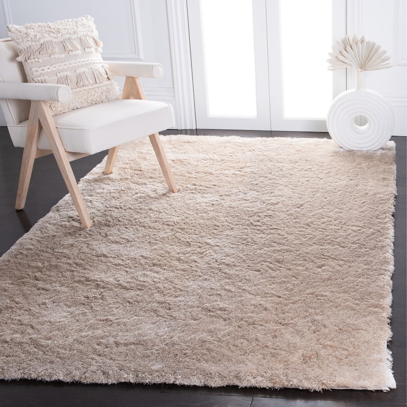 SAFAVIEH Handmade Shag Brooklyn Shag 2-inch Thick Rug - 8' x 10' - Dark Beig