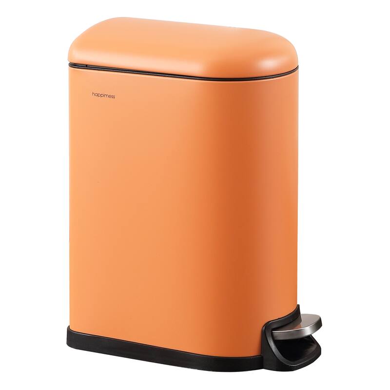 happimess Roland Mini Step-Open Trash Can - Carrot Cake