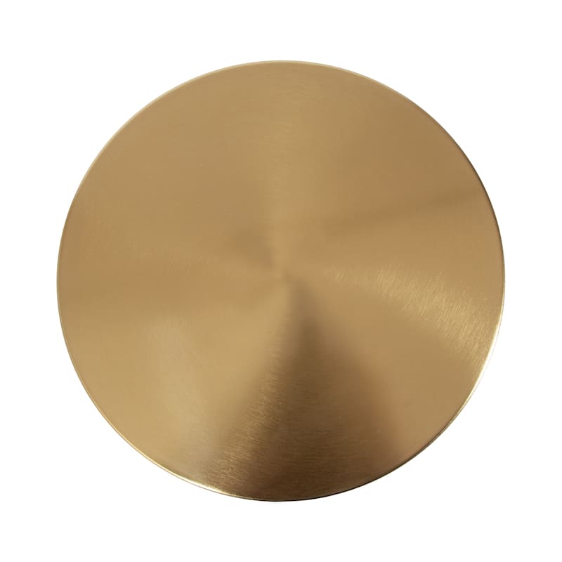 Kate and Laurel Hescott Metal and Marble Pedestal Table