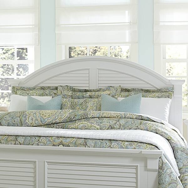 Summer House I Oyster White Queen Panel Headboard Bed Bath & Beyond