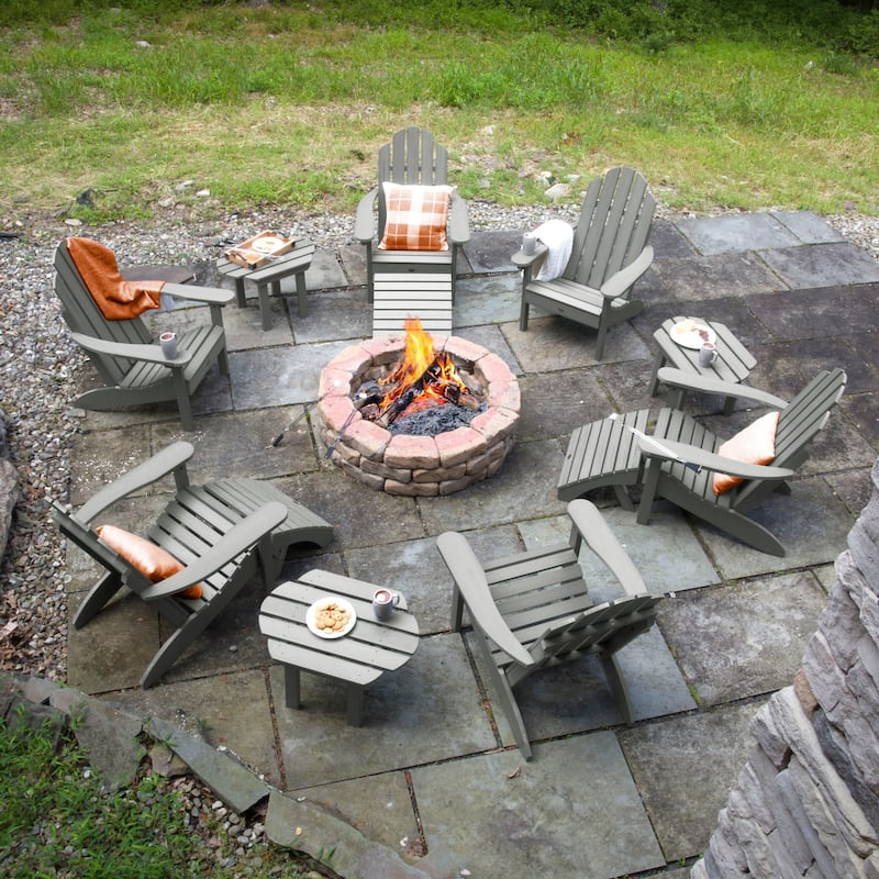 HIGHWOOD 12-Piece Adirondack Patio Conversation Set
