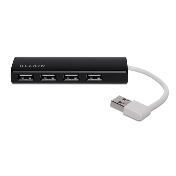 Belkin Ultra-Slim Travel Usb Hub, Black/White (F4u042bt )
