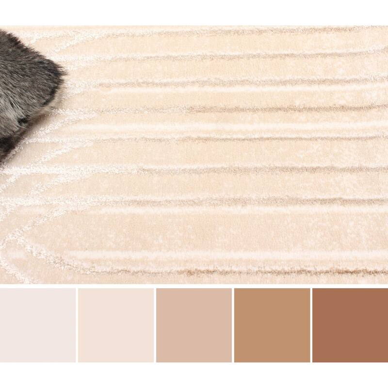 ECARPETGALLERY Machine Made Blythe Beige Area Rug