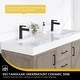 preview thumbnail 84 of 99, Leon 60 in. Double Bathroom Vanity with Composite Stone Top