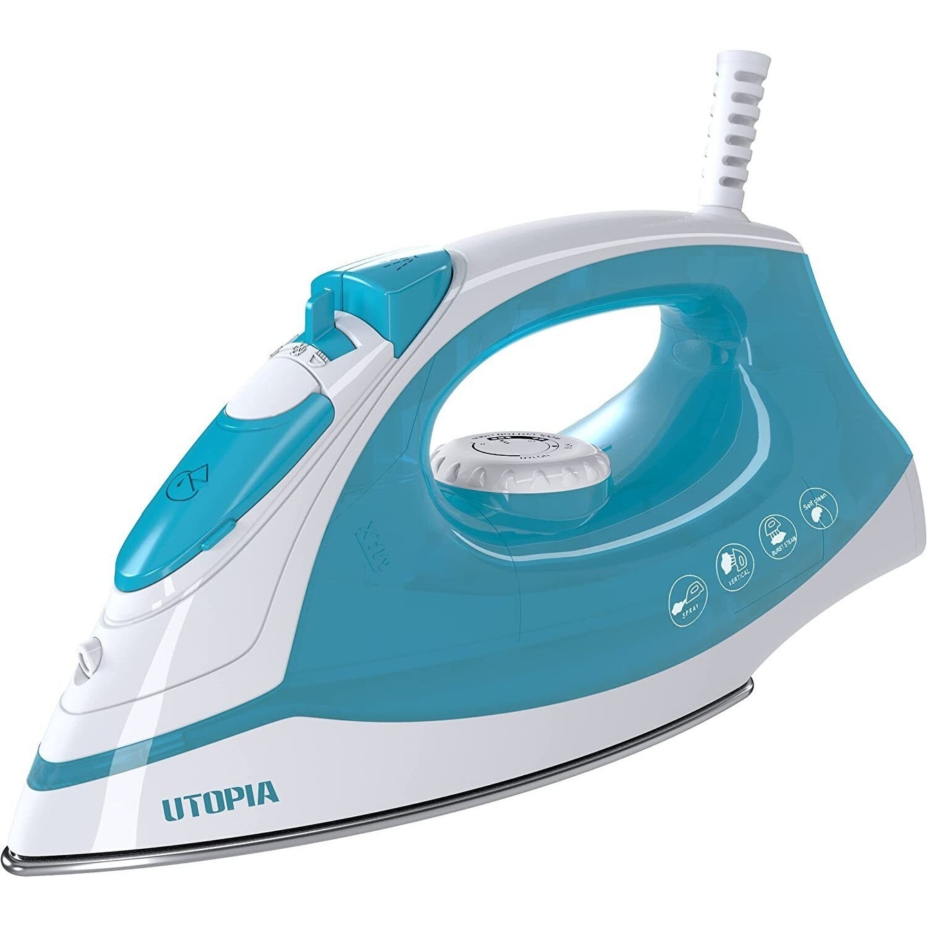 Portable 1200W Nonstick Steam Iron Blue