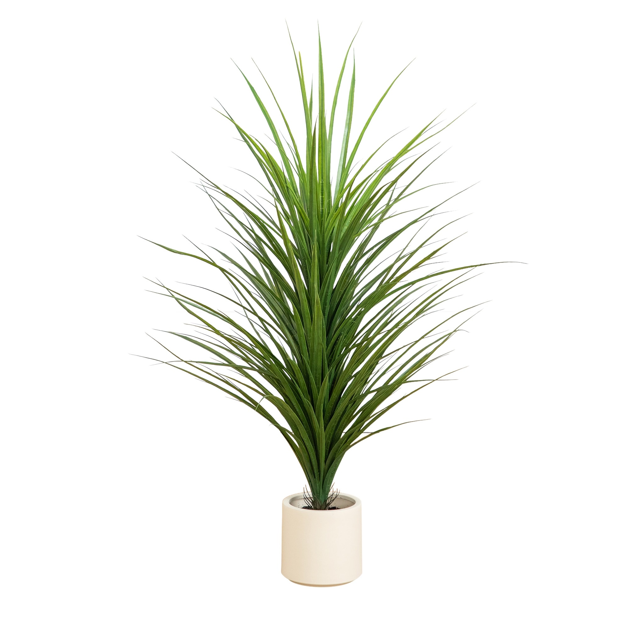 4-ft UV Resistant Grass Plant in White Planter (Indoor/Outdoor)