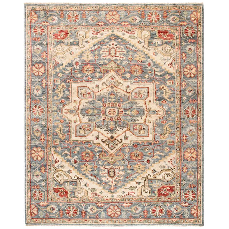 SAFAVIEH Hand-Knotted Samarkand Kristiane Traditional Wool Rug