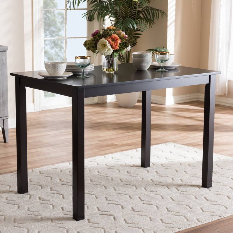 Eveline Modern Brown Finished Wood 43-Inch Dining Table