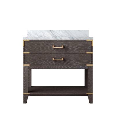 Norwalk Bath Vanity with Carrara Marble Top and Sink
