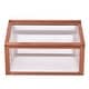 preview thumbnail 5 of 7, Double Box Garden Wooden Greenhouse - 35.5" x 31.5" x 23.0"(L x W x H)