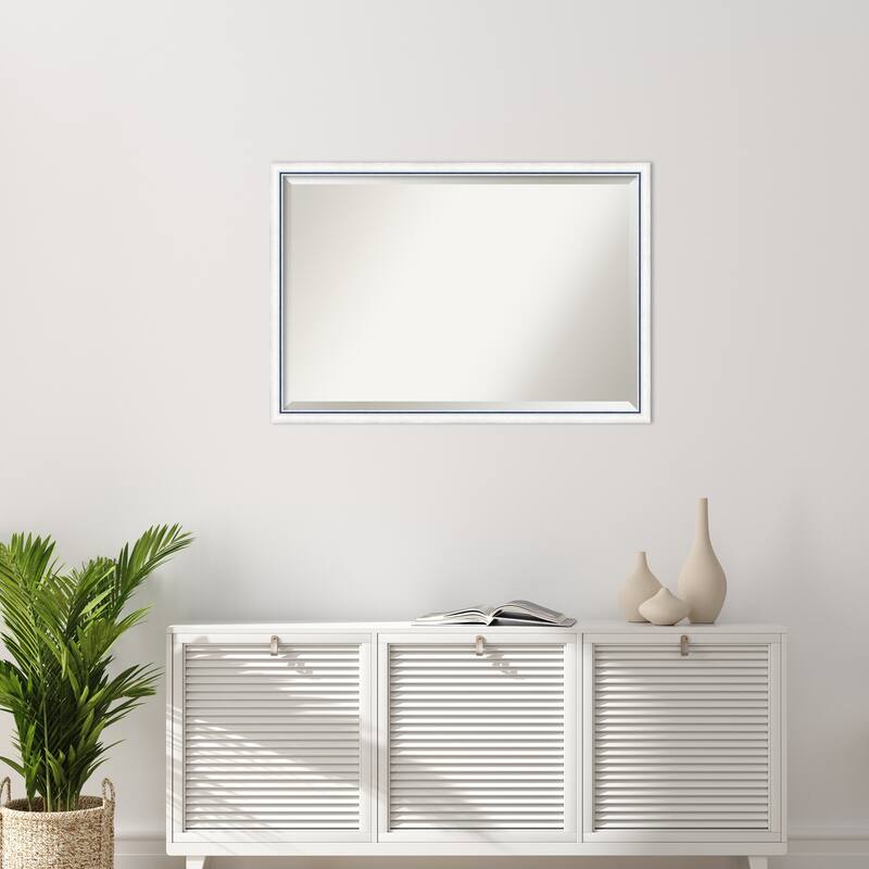 Morgan Beveled Wood Framed Wall Mirror