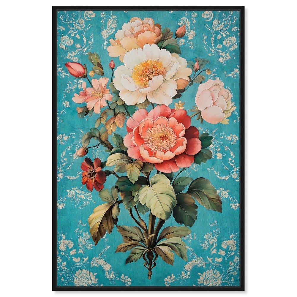 Floral Azure Ascent II Canvas by Art Remedy