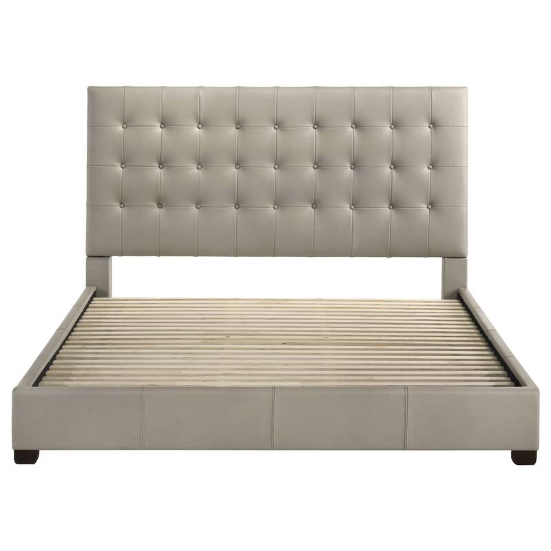 Medley Genuine Leather Platform Bed