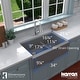 preview thumbnail 30 of 52, Karran Farmhouse/Apron-Front Quartz Double Bowl Kitchen Sink