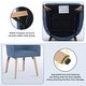 preview thumbnail 21 of 23, Modern Upholstered Solid Wood Dining Chair With Arms (Set of 2)