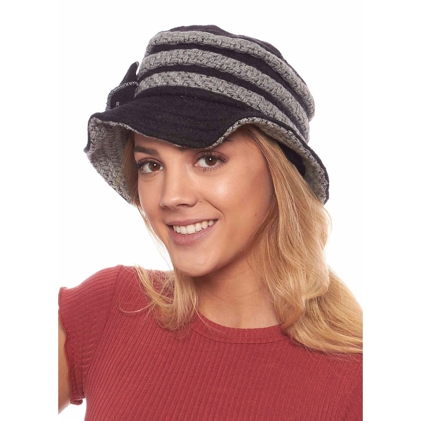 Jean Louise Wool Blend Winter Cloche Bucket Hat