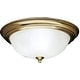 preview thumbnail 1 of 2, Kichler Hastings 3 Light 15" Wide Flush Mount Ceiling Fixture