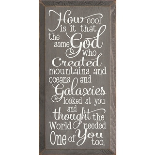 Inspirational Quote Wall Decor – Unique God’s Creation Design - 9x18