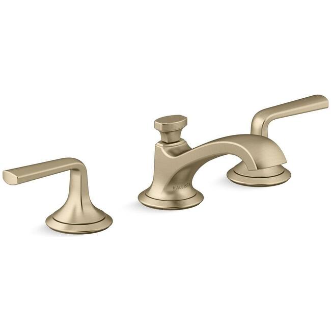 Kallista Script 1.2 GPM Widespread Bathroom Faucet - Includes Soft - Brushed French Gold