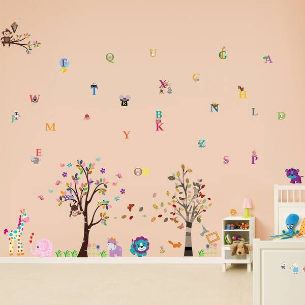 slide 2 of 5, Walplus Photo Tree Frame Alphabet Letters Wall Sticker Nursery Decor