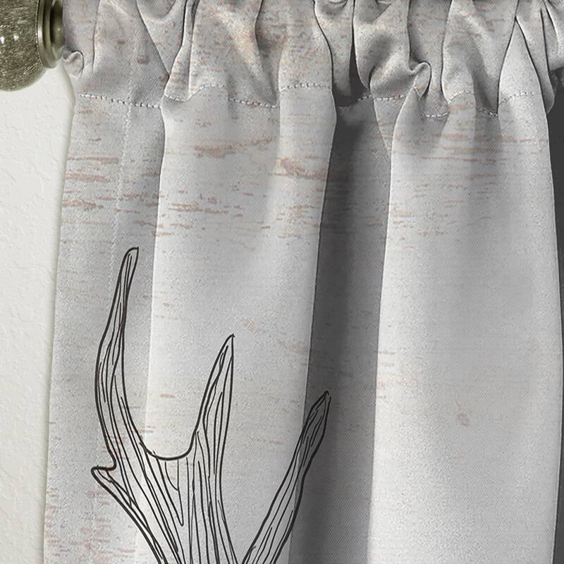 Designart 'Deer Wild and Beautiful IV' Farmhouse Blackout Curtain Single Panel