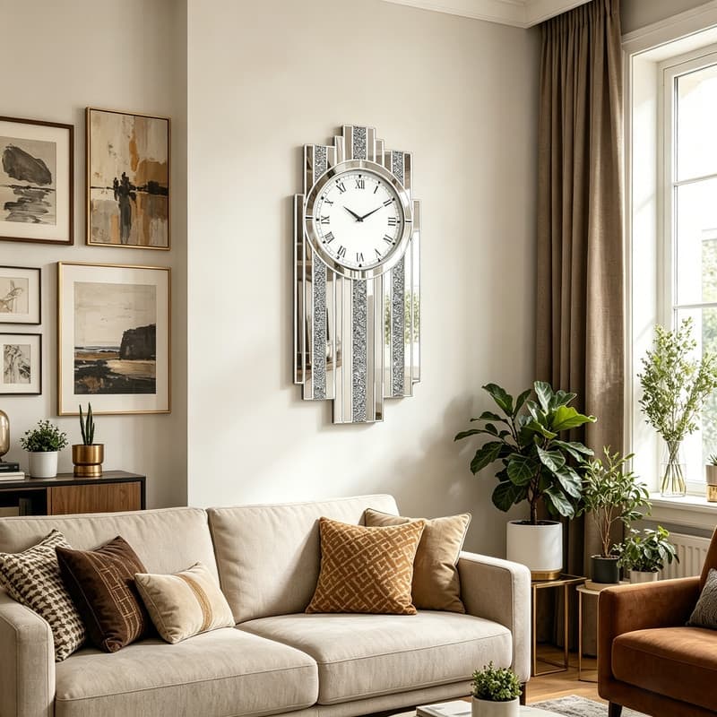 Diamond Crystal Wall Clock