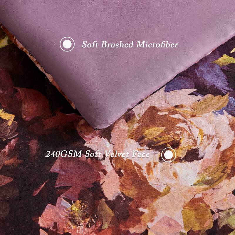 Madison Park Seraphina 4 Piece Velvet Comforter Set