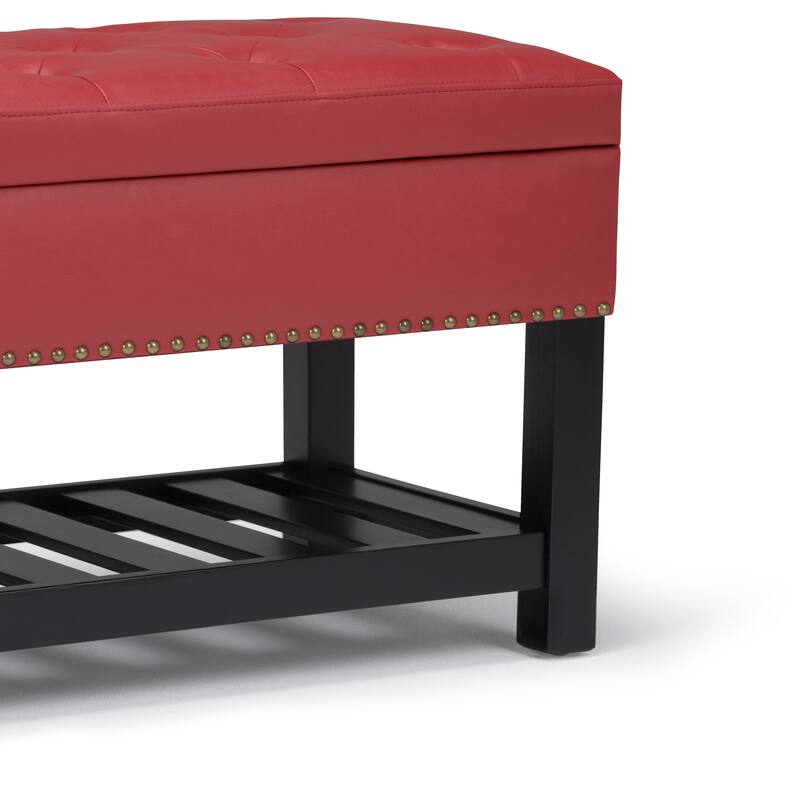 WYNDENHALL Riley 43 inch Wide Rectangle Ottoman Bench - 43 W x 17 D x 19 H