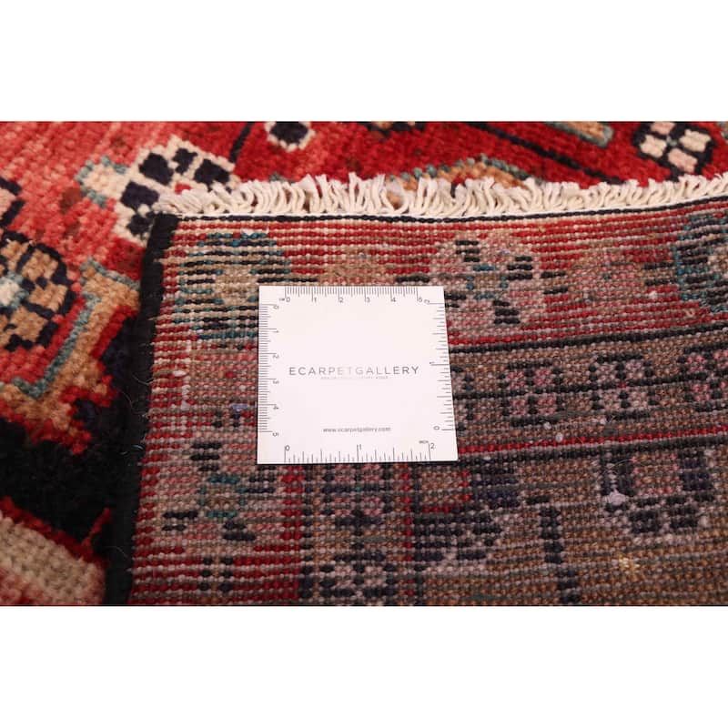 ECARPETGALLERY Hand-knotted Andelz Dark Navy, Red Wool Rug - 3'11 x 6'2