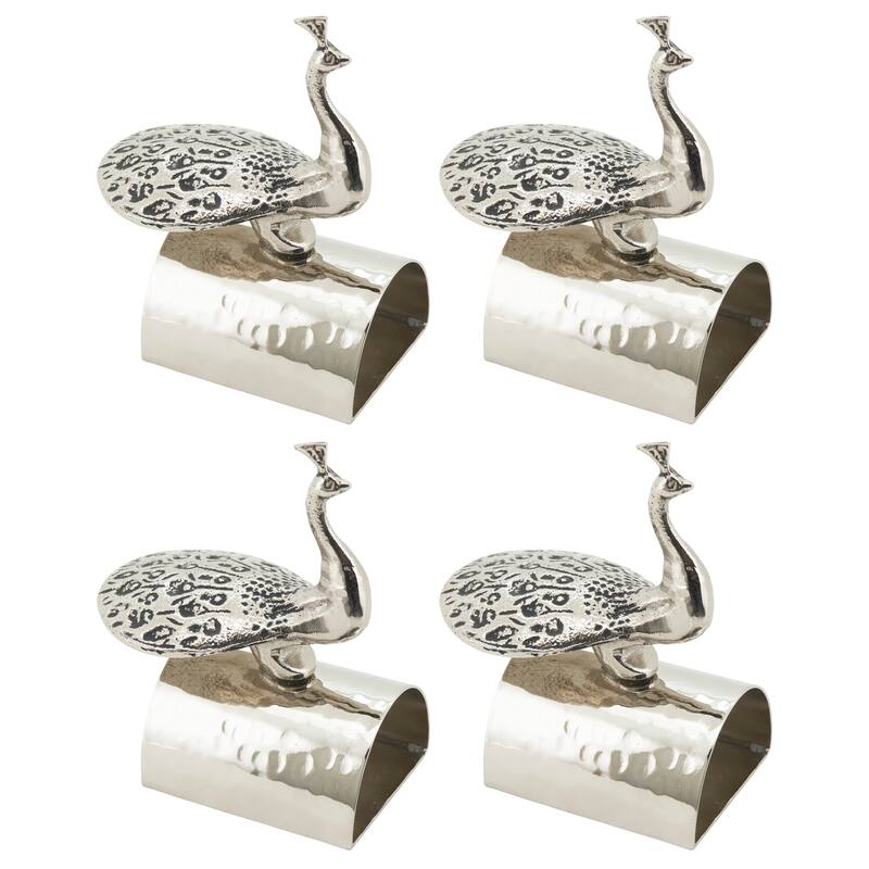 Peacock Napkin Ring (Set of 4)