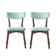 Chazz Mid Century Fabric Dining Chairs (Set of 2) by Christopher Knight Home