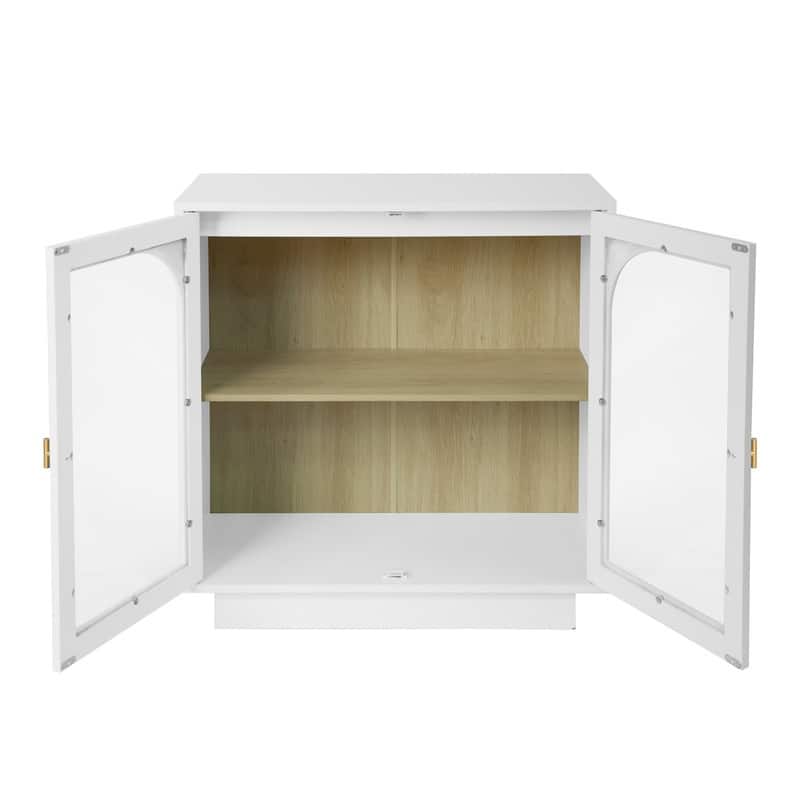 Storage Cabinet with Acrylic Door for Living Room, Dining Room, Study