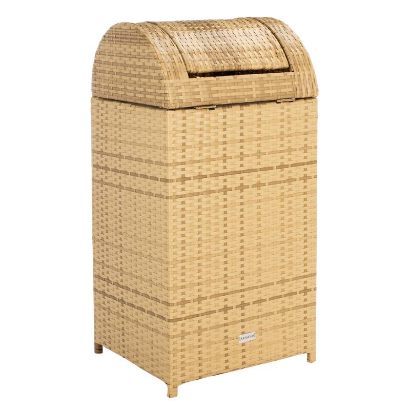 SAFAVIEH Outdoor Mazeli Trash Bin (Fully Assembled)