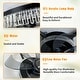 preview thumbnail 8 of 20, 19" RGB Flush Mount Ceiling Fan with Remote, Bladeless Crystal Design, 6-Speed DC Motor, Dimmable LED for Bedroom & Living Room