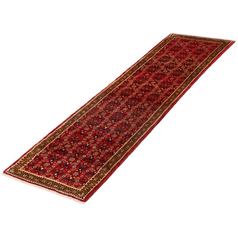 ECARPETGALLERY Hand-knotted Andelz Red Wool Rug - 2'8 x 9'1