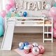 preview thumbnail 19 of 25, Twin Size Multifunctional Design Loft Bed with Slide and Solid Wood For Bedroom,Dorm,Kids White