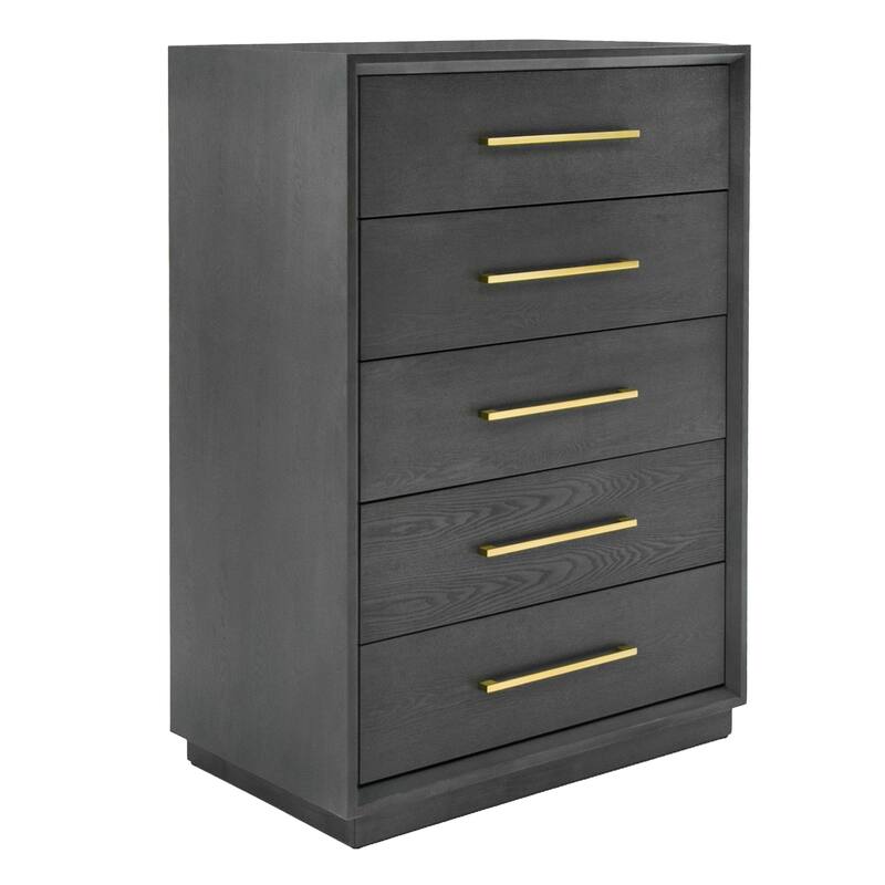 Modrest Manhattan Contemporary Grey and Gold Chest