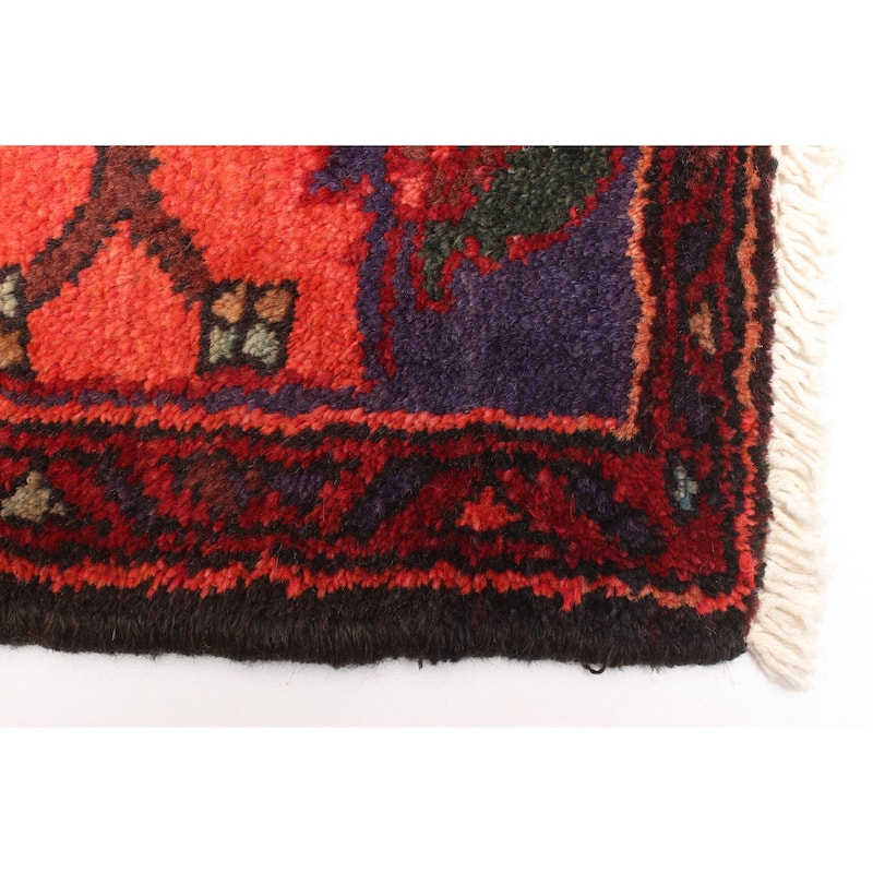 ECARPETGALLERY Hand-knotted Andelz Red Wool Rug - 4'3 x 6'10