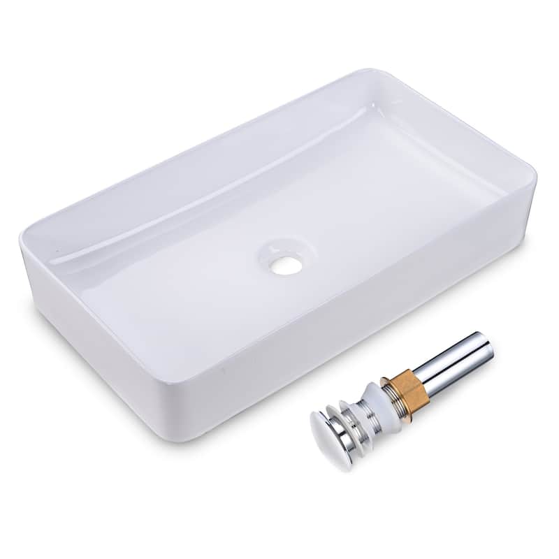 Bathroom Vessel Sink - White