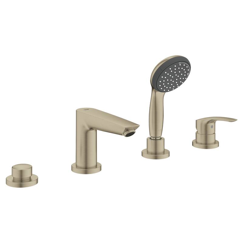 Grohe 25 245 3 Eurosmart 1.75 GPM Deck Mounted Tub Filler with - Brushed Nickel Infinity