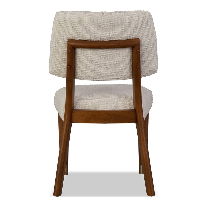 Furniture of America Forma Mid-Century Modern Walnut Solid Wood Dining Chairs (Set of 2)