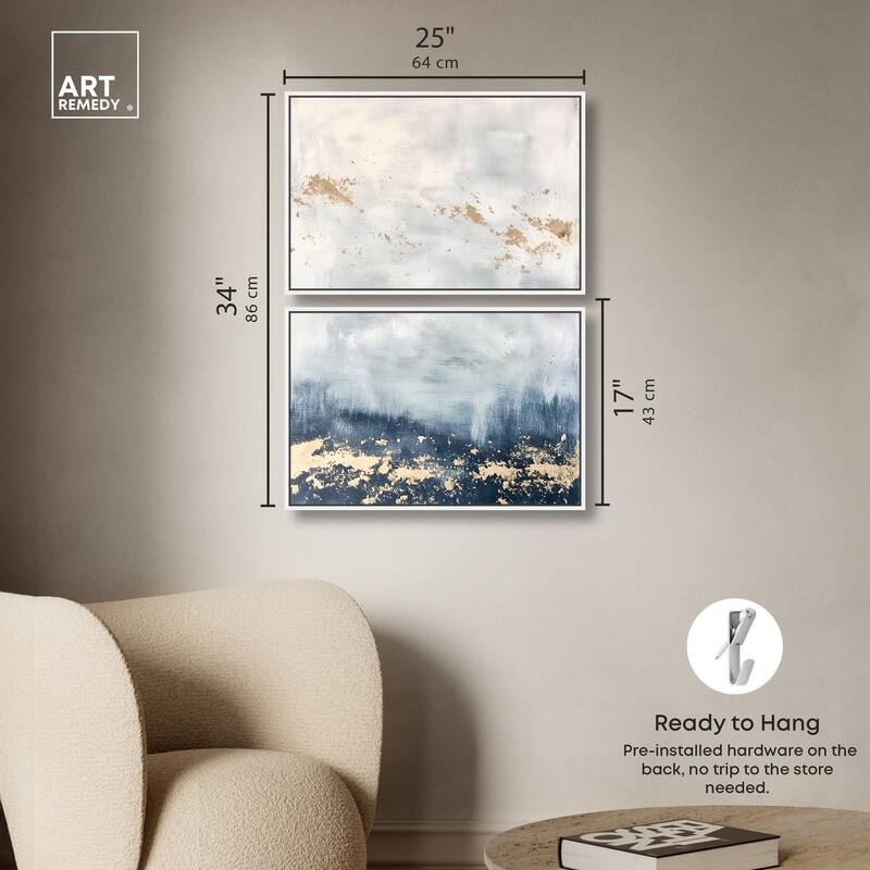 Inner Cosmos II Canvas Set of 2 by Art Remedy