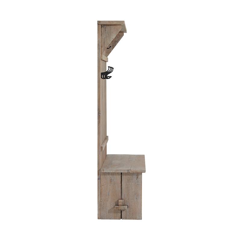 Castleton Mango Wood 70"H Hall Tree